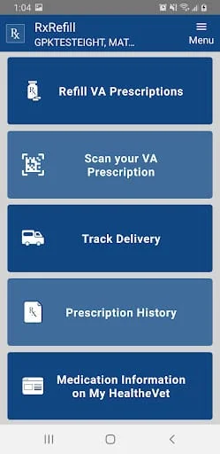 VA Rx Refill Screenshot 1
