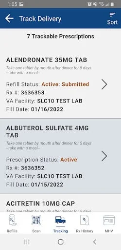 VA Rx Refill Screenshot 4