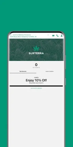 Surterra Wellness Loyalty Screenshot 1