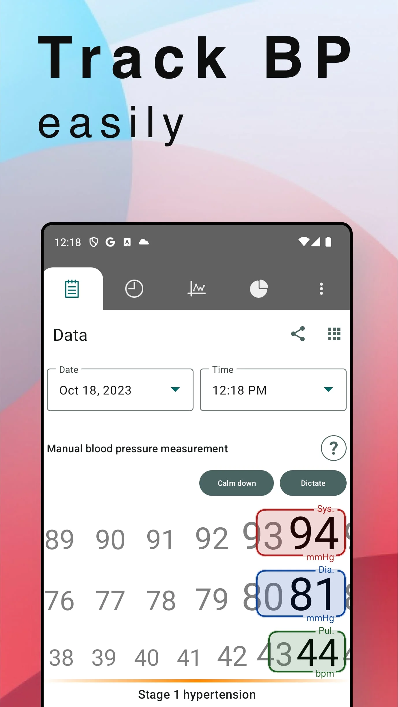 Blood Pressure Screenshot 3