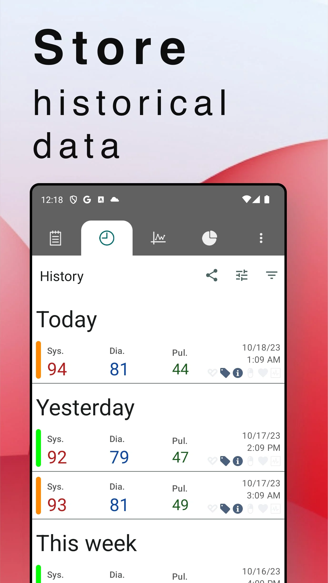 Blood Pressure Screenshot 4
