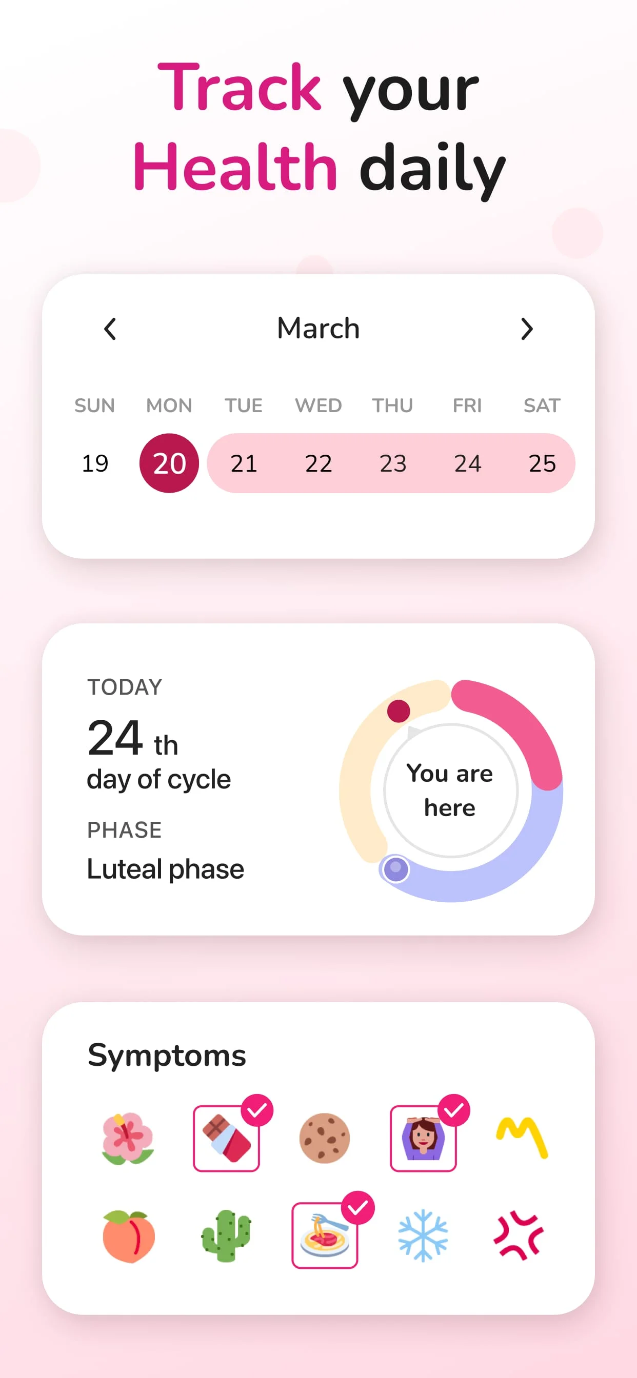 My Calendar - Period Tracker Screenshot 3