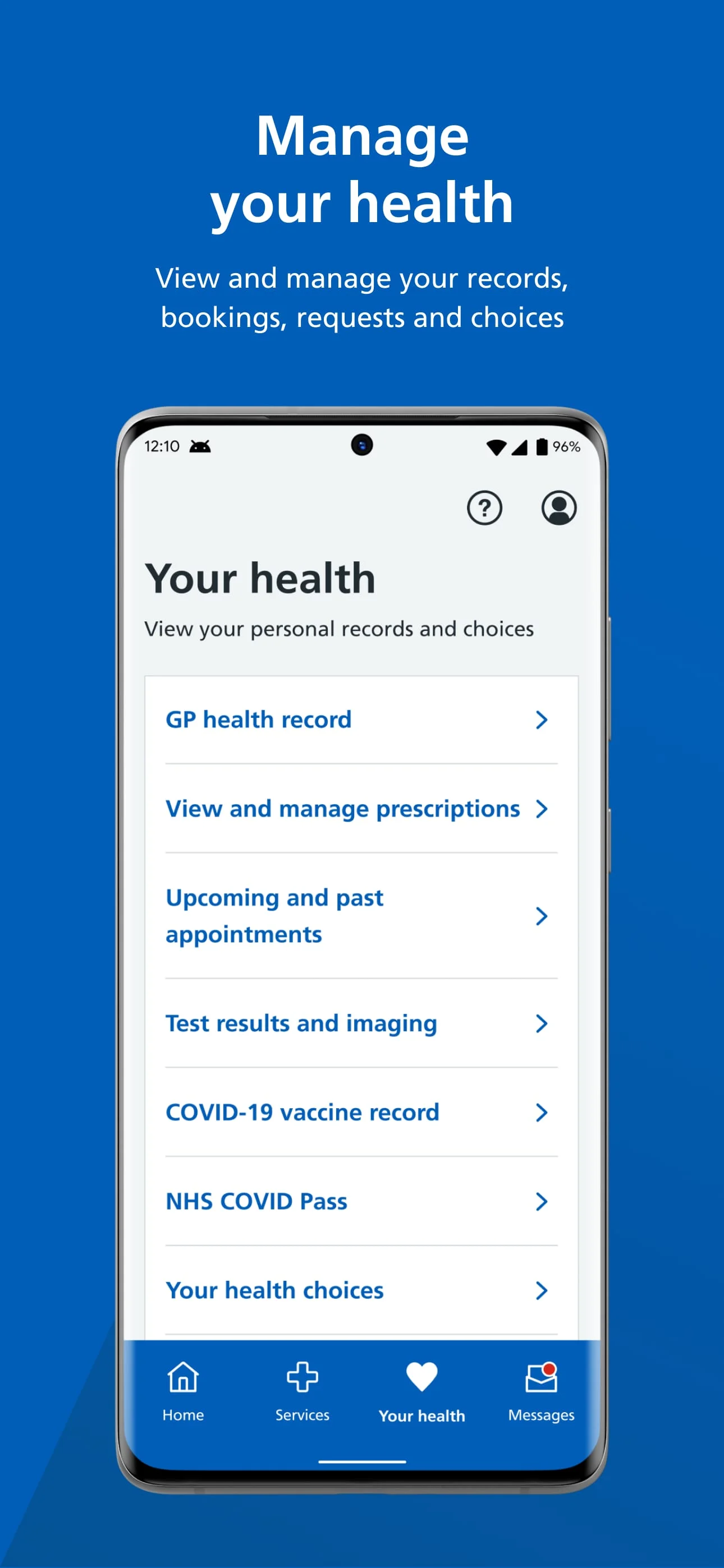NHS App Screenshot 4