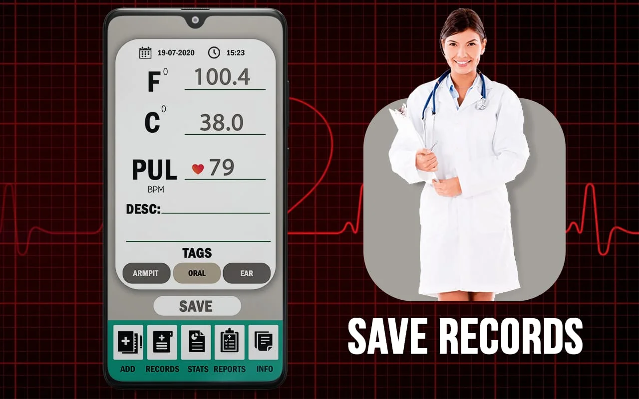 Body Temperature Thermometer Screenshot 1