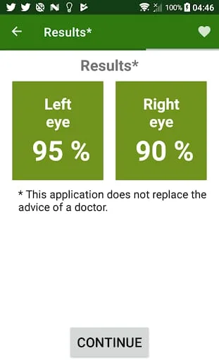 Eye exam Screenshot 1