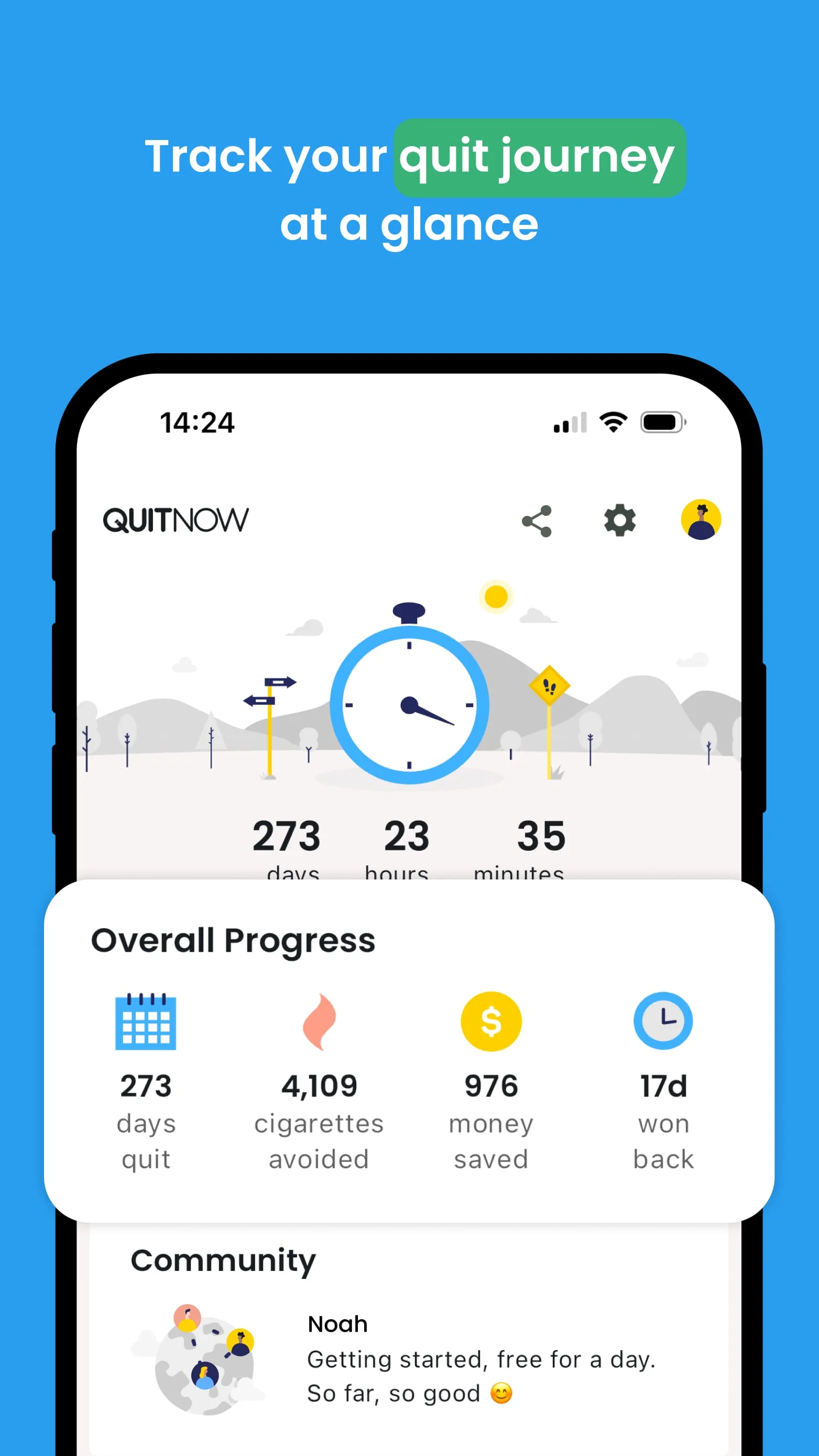 QuitNow: Quit smoking for good Screenshot 2