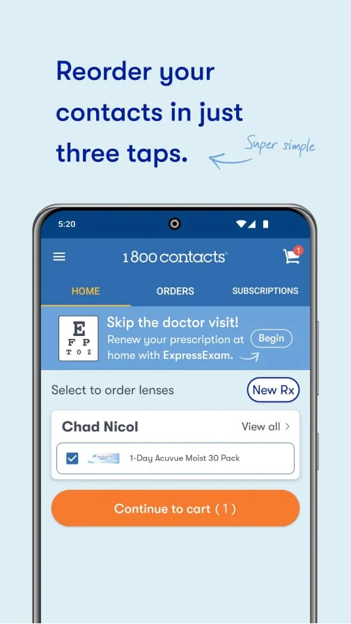1800 Contacts - Lens Store Screenshot 2