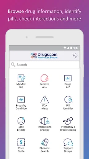 Drugs.com Medication Guide Screenshot 1