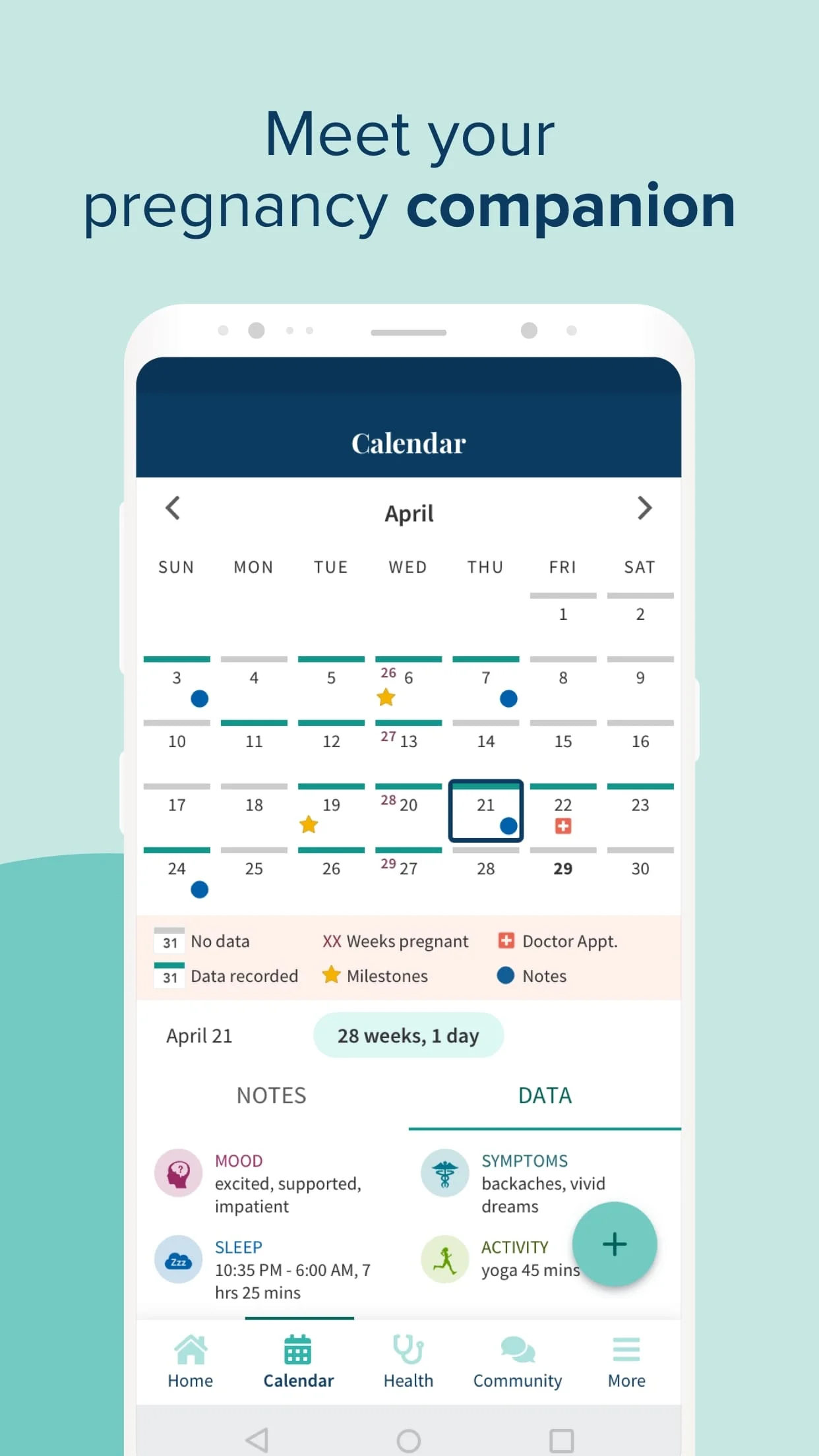 Ovia Pregnancy & Baby Tracker Screenshot 3