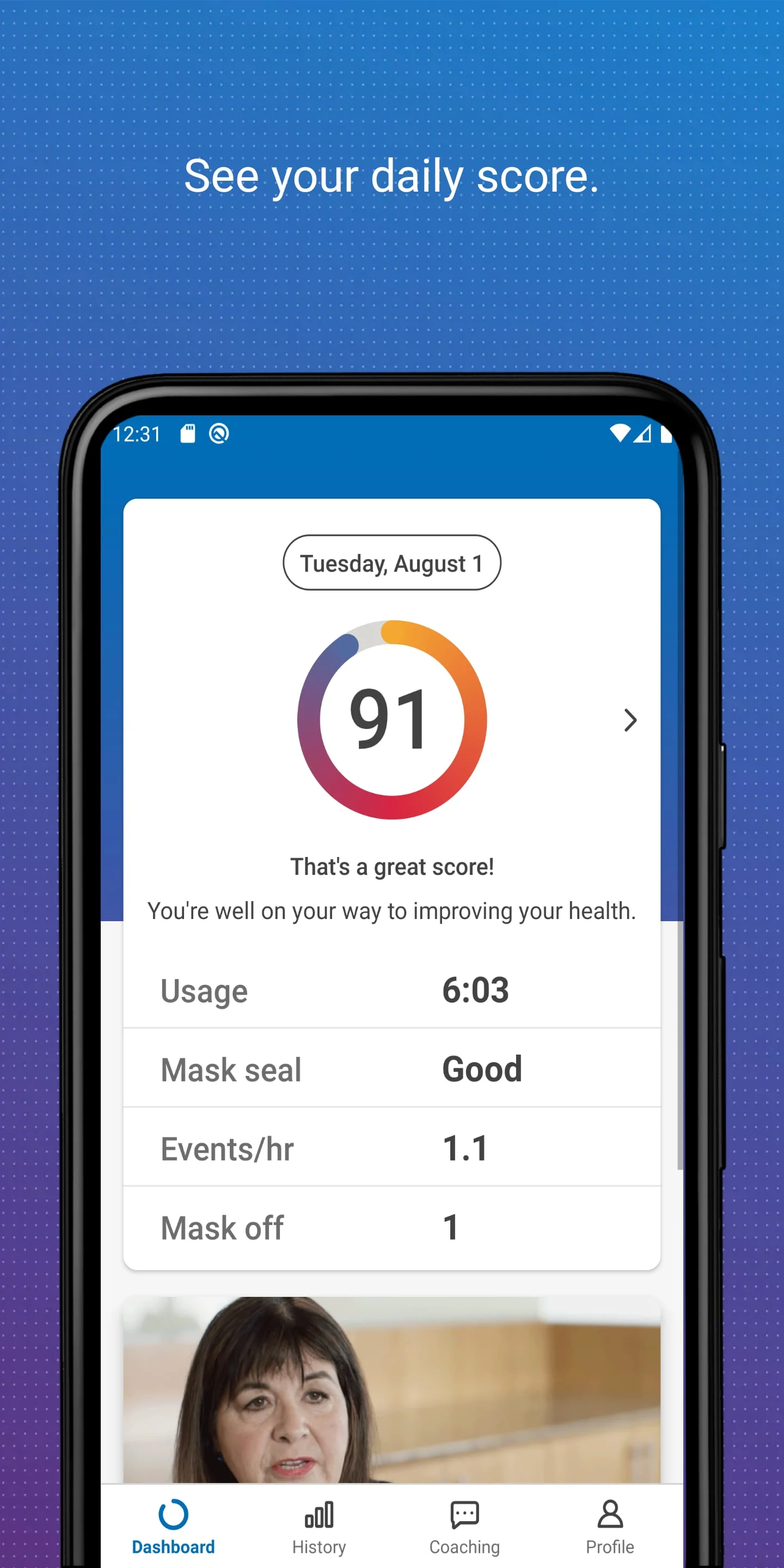 myAir™ by ResMed Screenshot 2