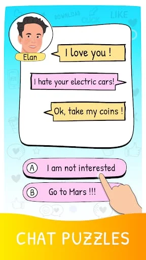 Who is? 2 Brain Puzzle & Chats Screenshot 1