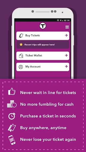 MBTA mTicket Screenshot 1