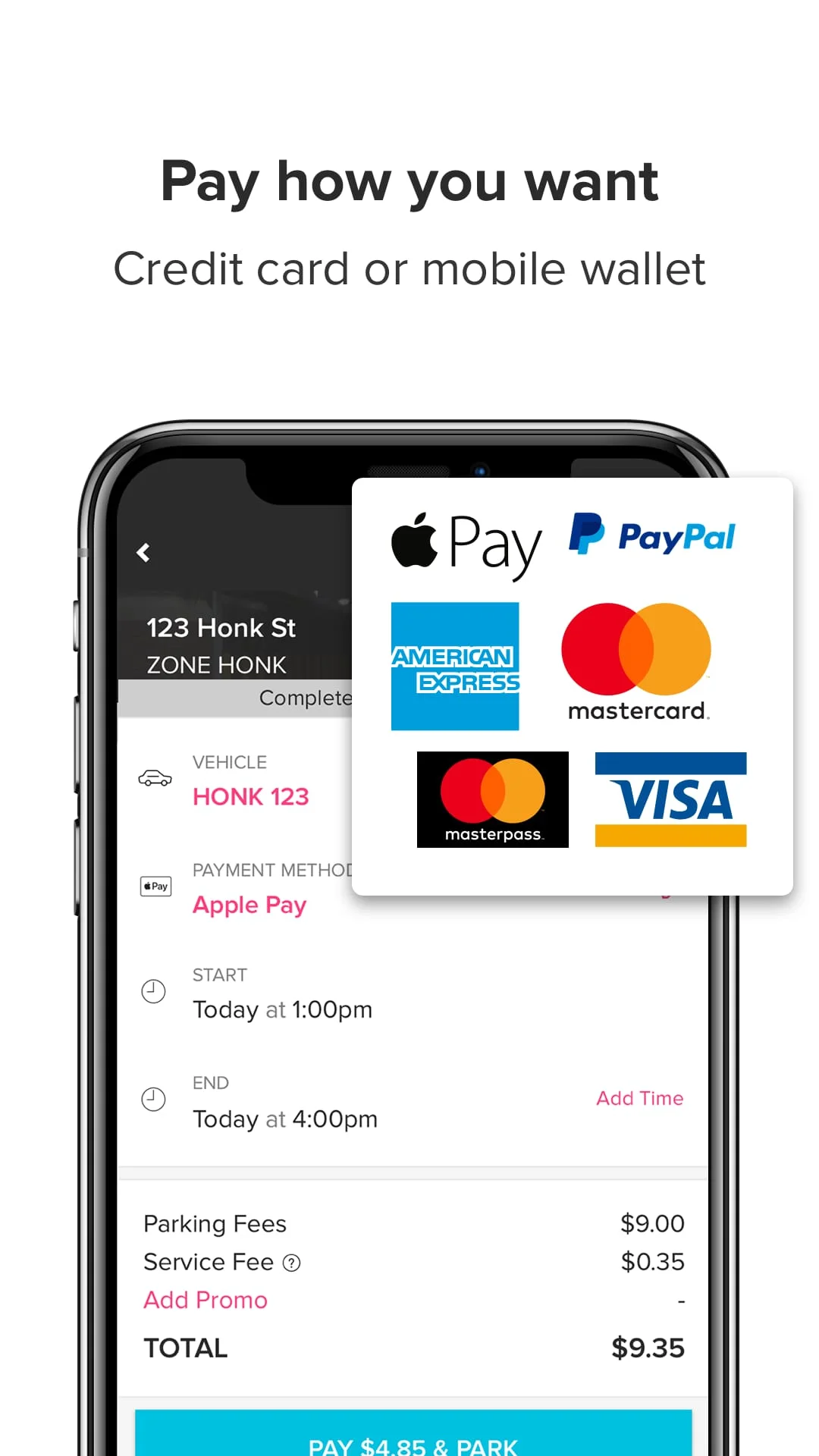 HonkMobile: Pay for Parking Screenshot 3