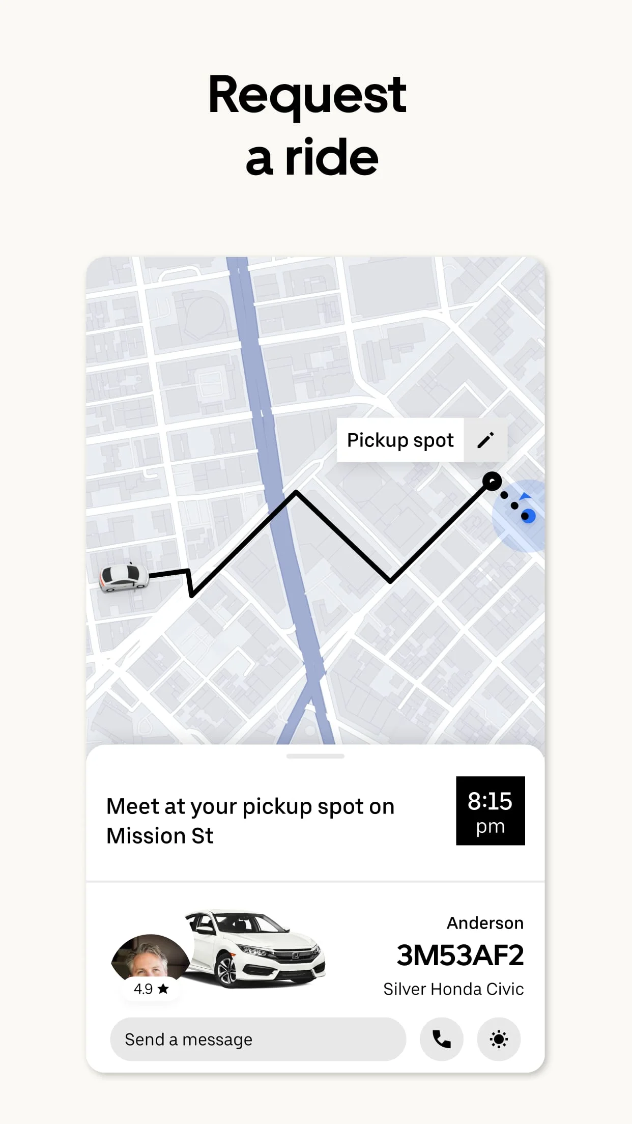 Uber - Request a ride Screenshot 3