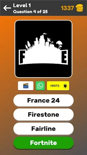 Logo Game: Multiple Choice Screenshot 4