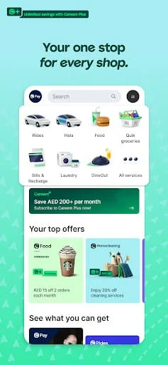 Careem – rides, food & more Screenshot 2