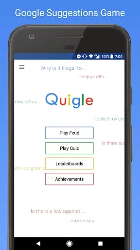 Quigle - Google Feud + Quiz Screenshot 1