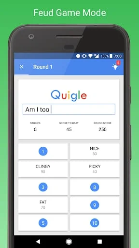 Quigle - Google Feud + Quiz Screenshot 2