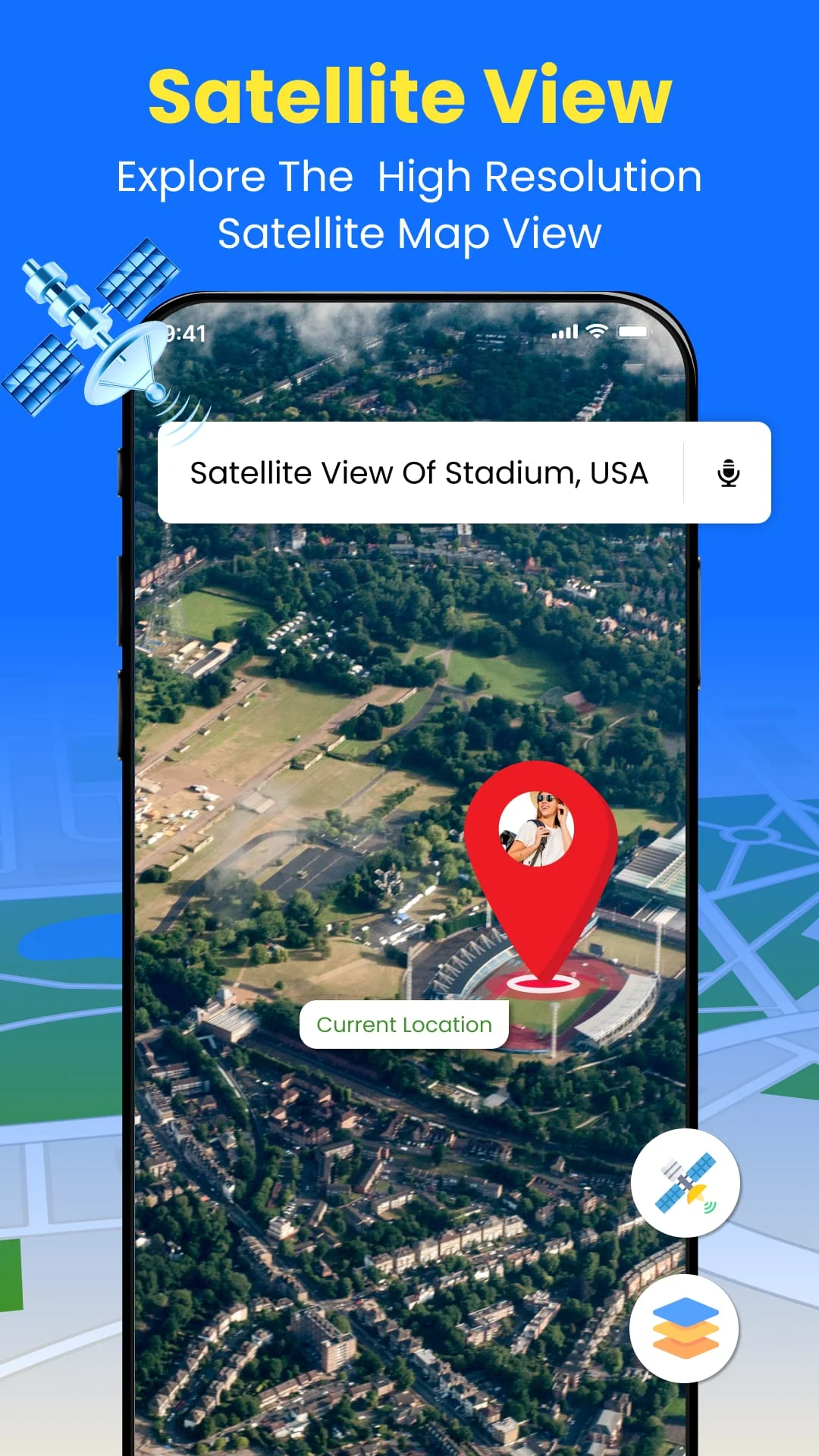 GPS Earth Maps Live Navigation Screenshot 2
