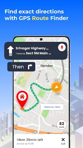 GPS Satellite Earth Map View Screenshot 1