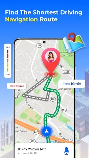 GPS Satellite Earth Map View Screenshot 3