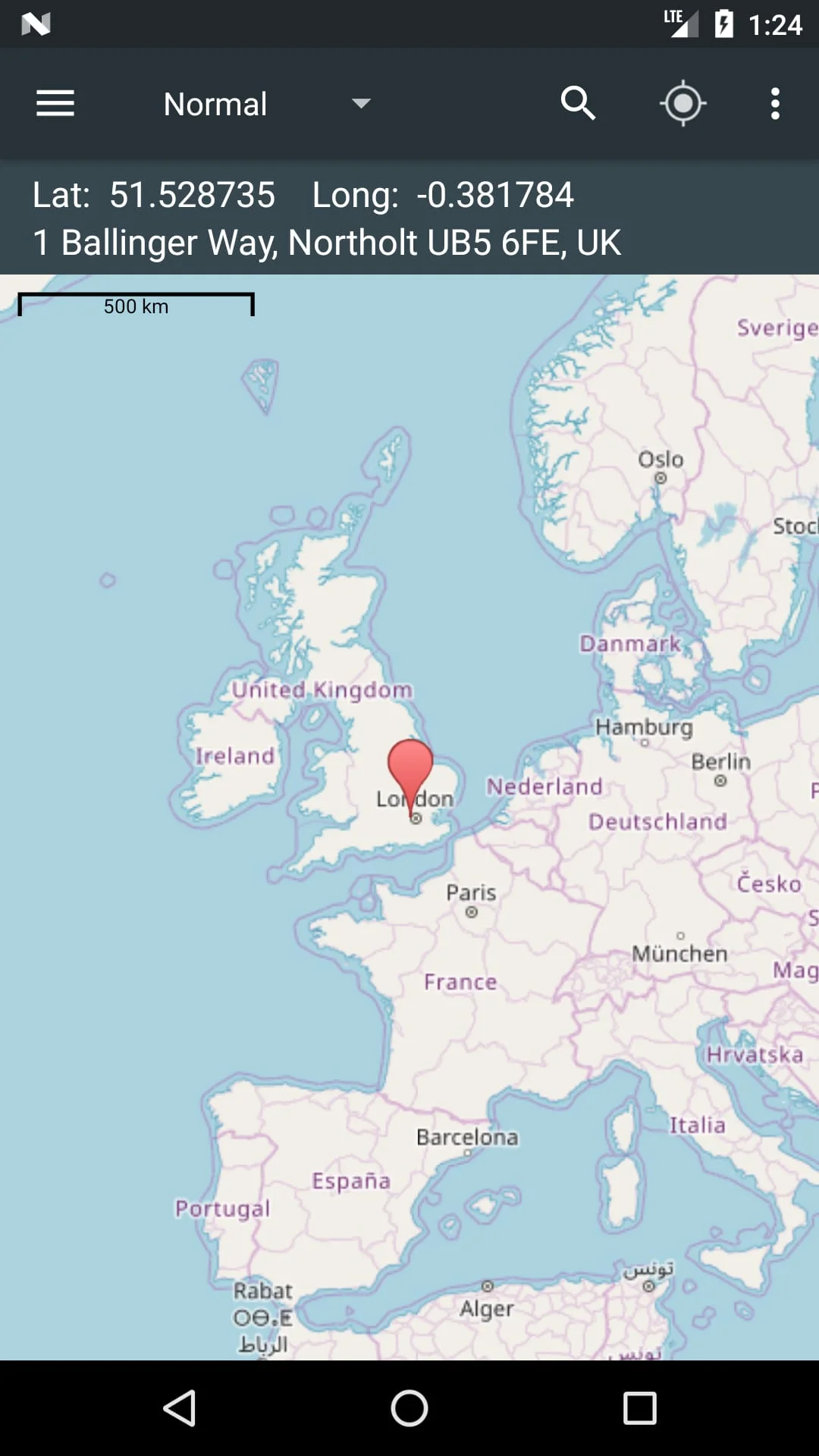 Map Coordinates Screenshot 3