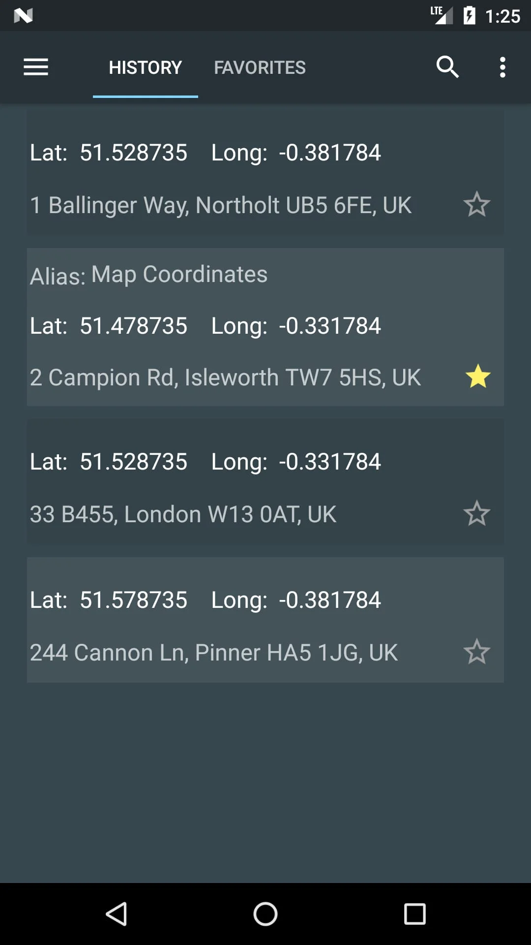 Map Coordinates Screenshot 4