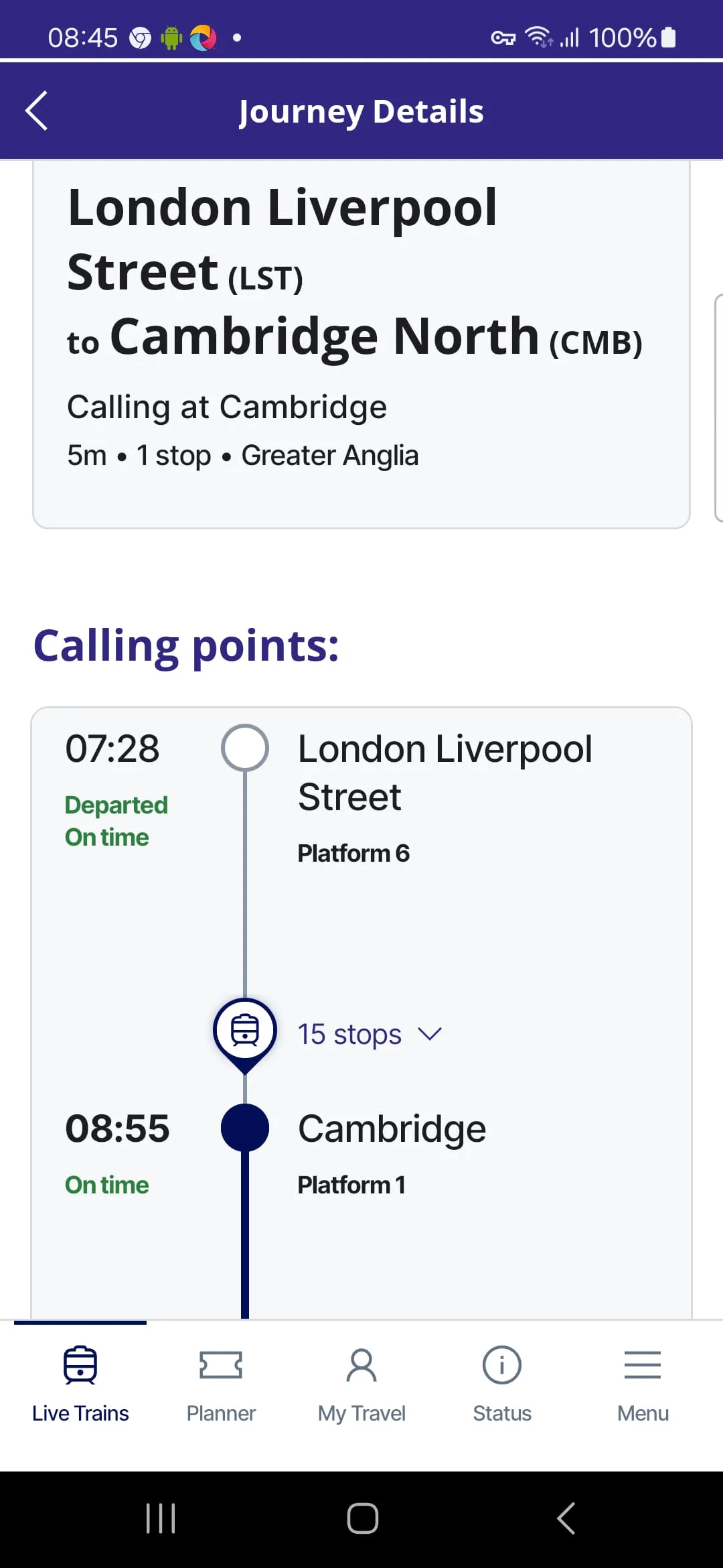 National Rail Screenshot 3