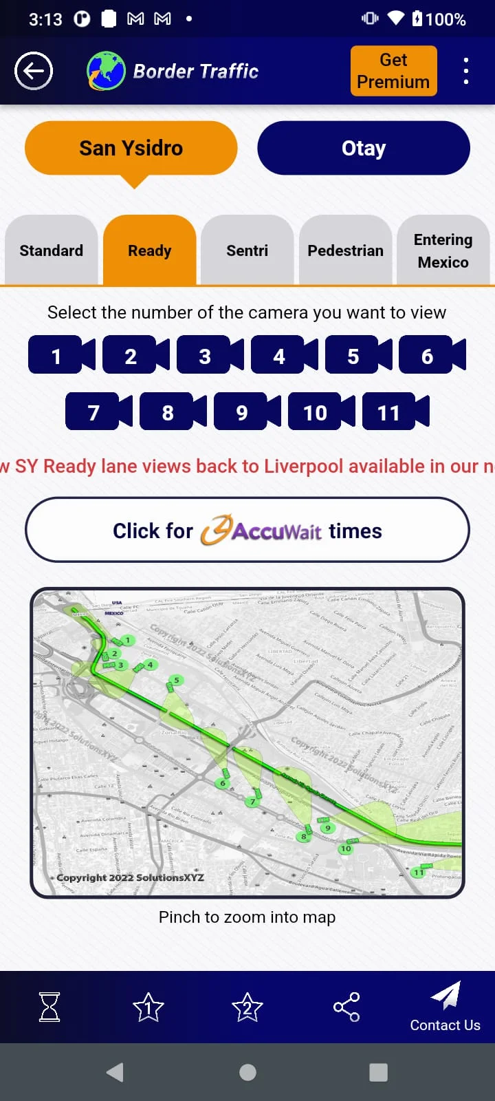 Border Traffic App Screenshot 3