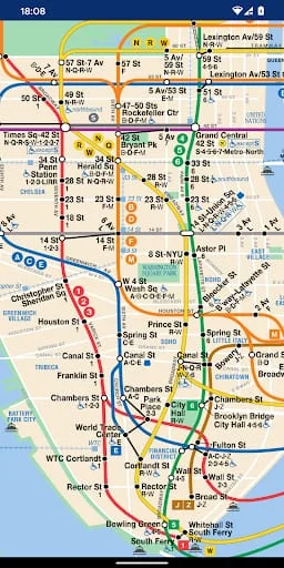 Map of NYC Subway - MTA Screenshot 1