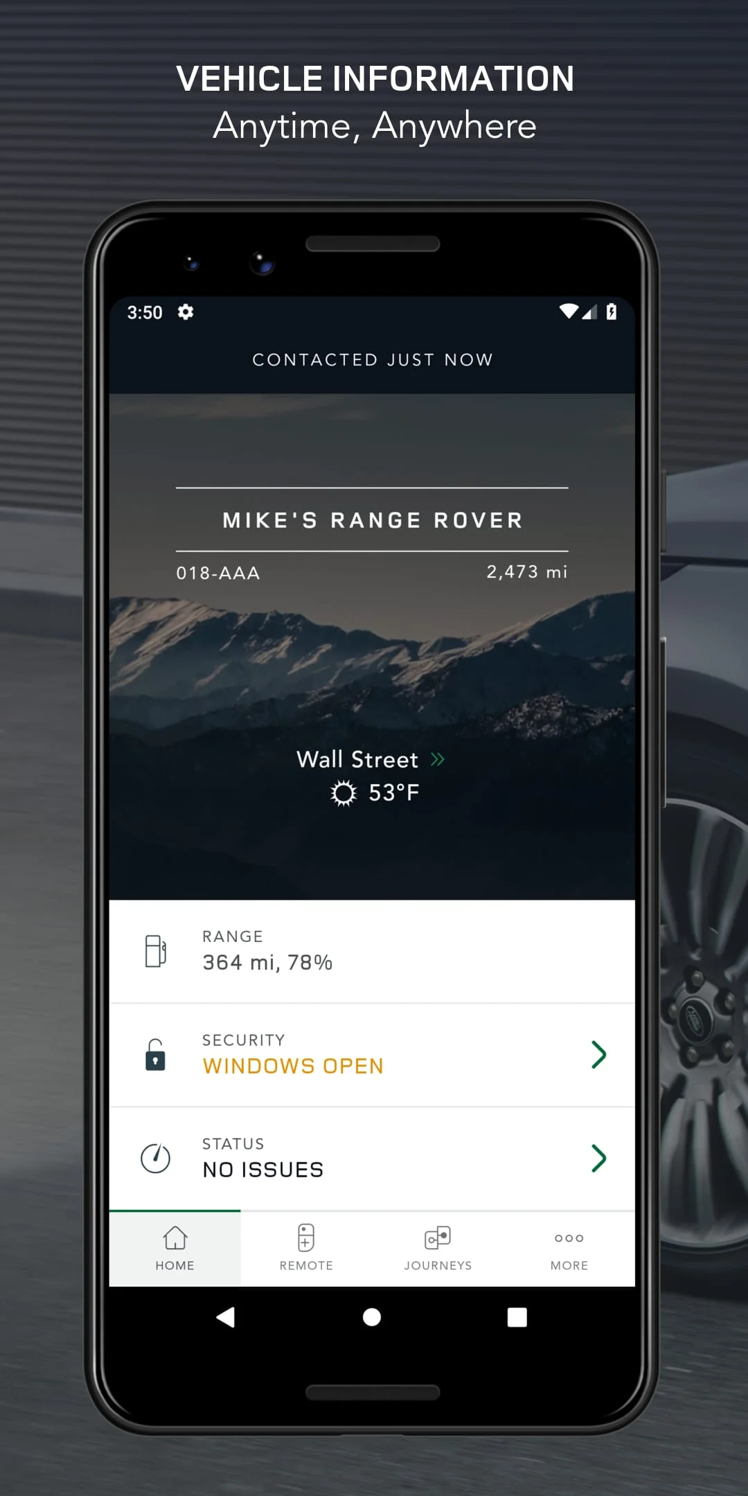 Land Rover Remote Screenshot 1