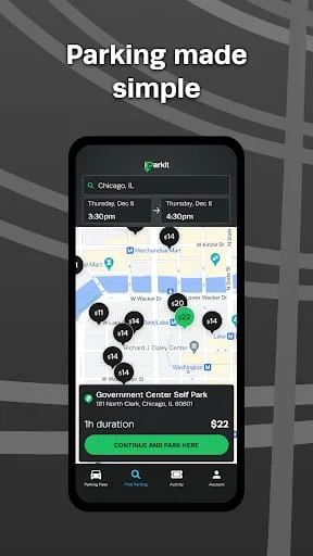 iParkit Garage Parking Screenshot 1
