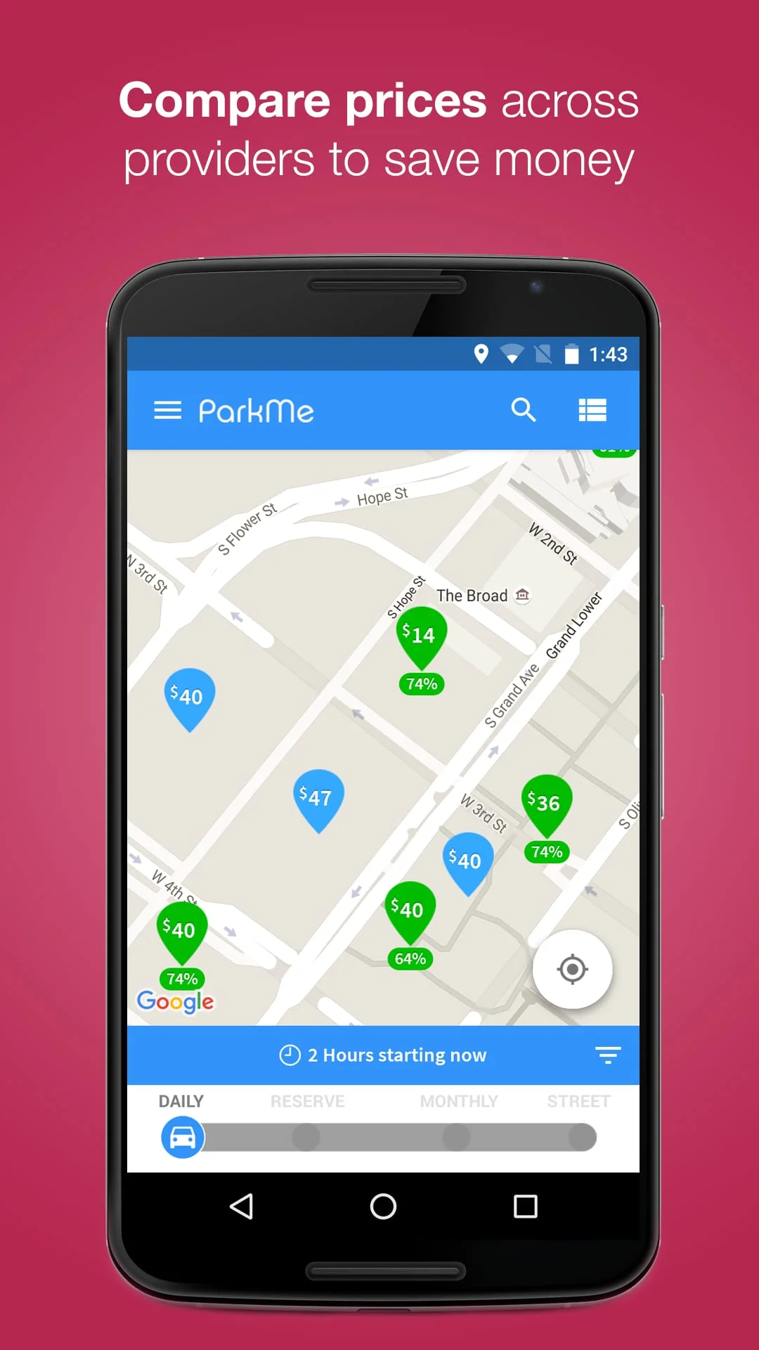 INRIX ParkMe Screenshot 3