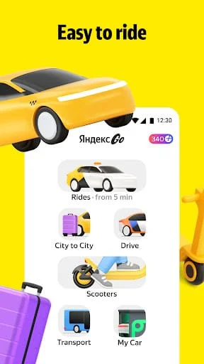 Yandex Go: Taxi Food Delivery Screenshot 3