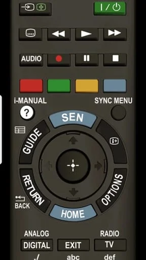 Smart TV Remote for Sony TV Screenshot 1
