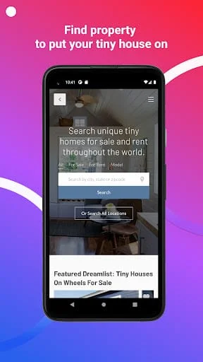 Tiny House Listings Screenshot 1