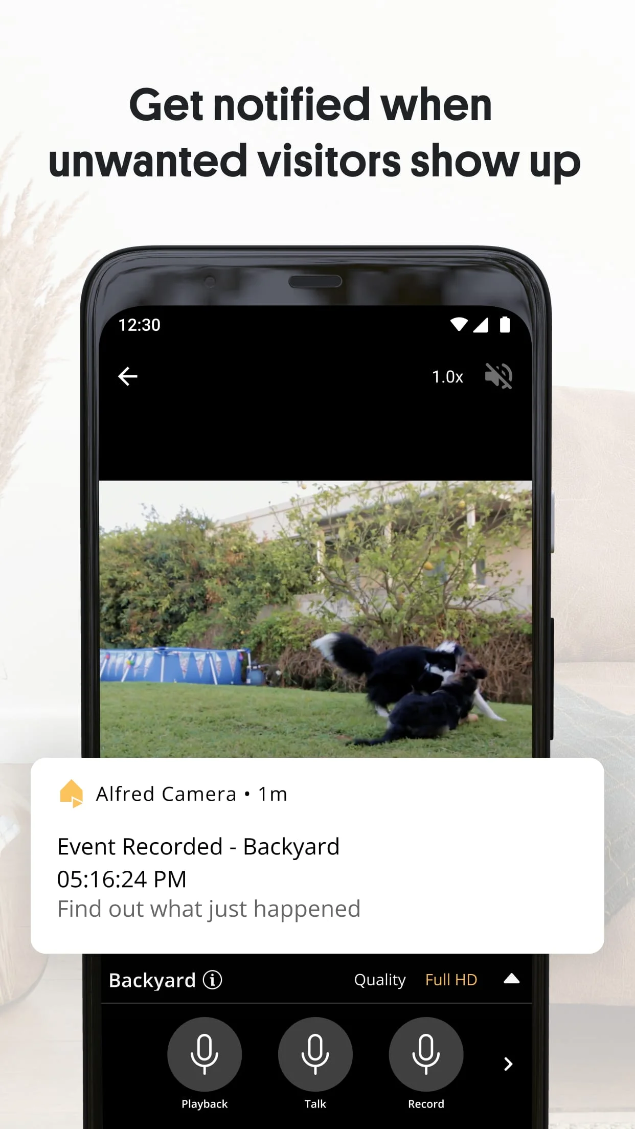 AlfredCamera Home Security app Screenshot 4