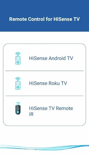HiSense Smart TV Remote Screenshot 1