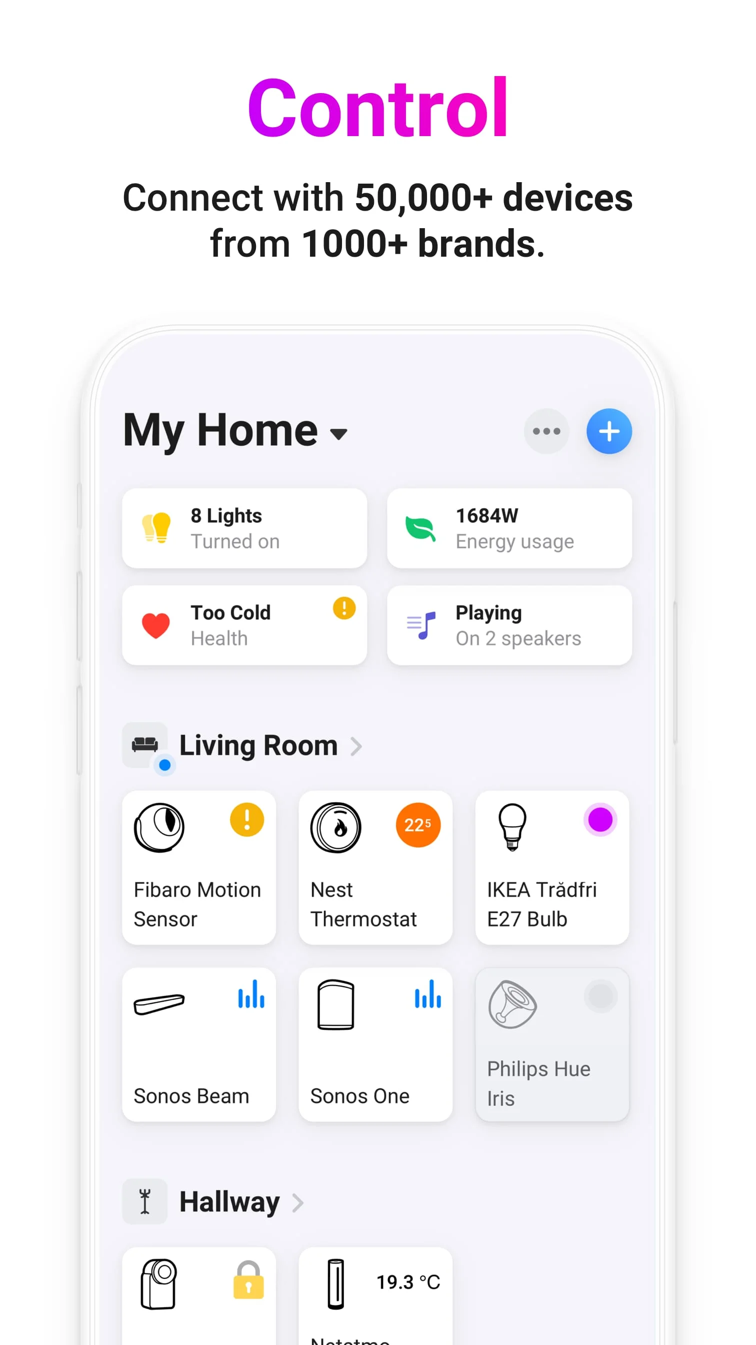 Homey — A better smart home Screenshot 1