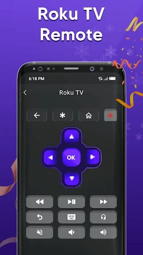 TV remote control for Roku Screenshot 1