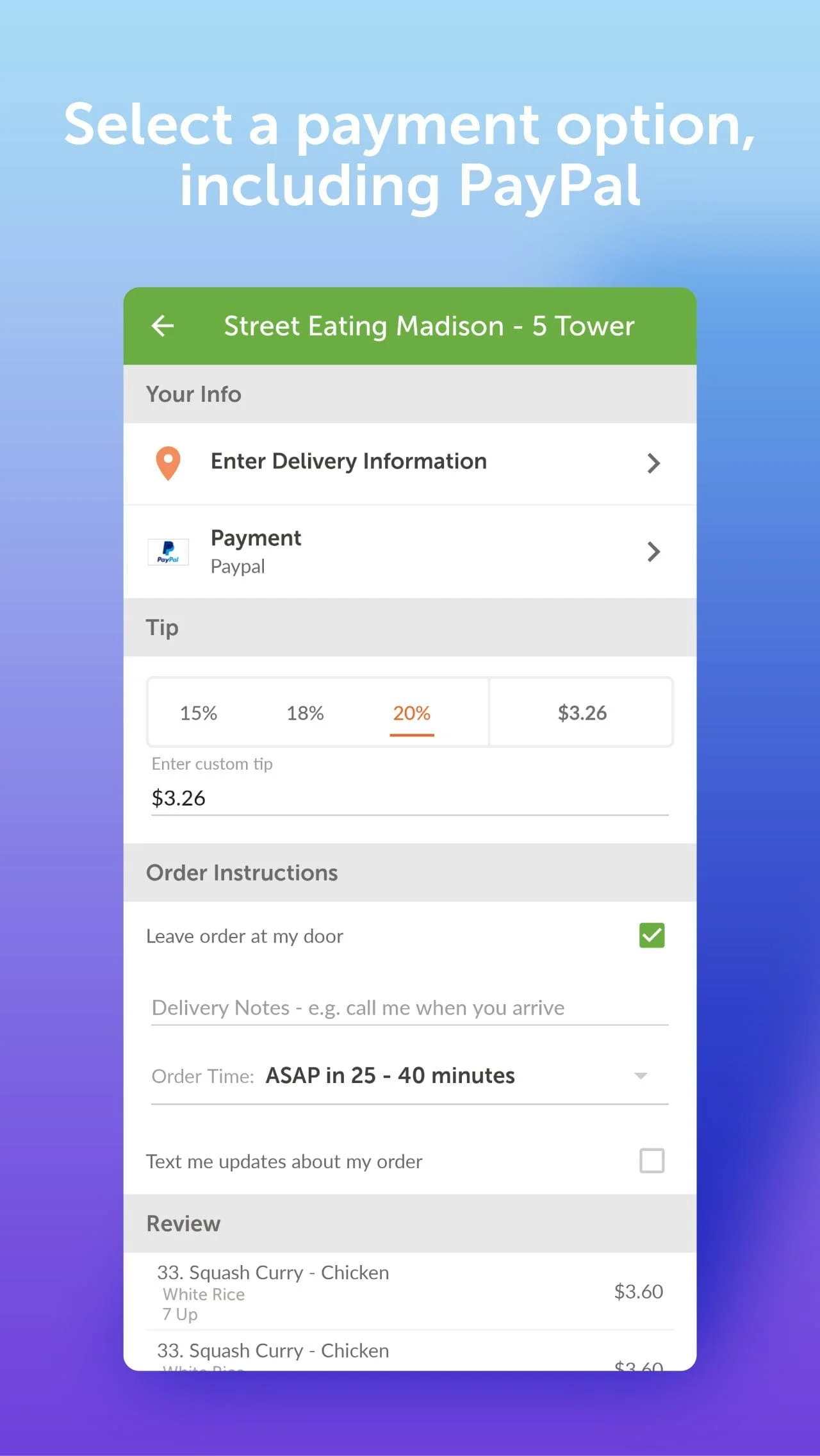 EatStreet: Local Food Delivery Screenshot 4