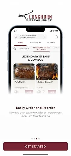 LongHorn Steakhouse® Screenshot 2