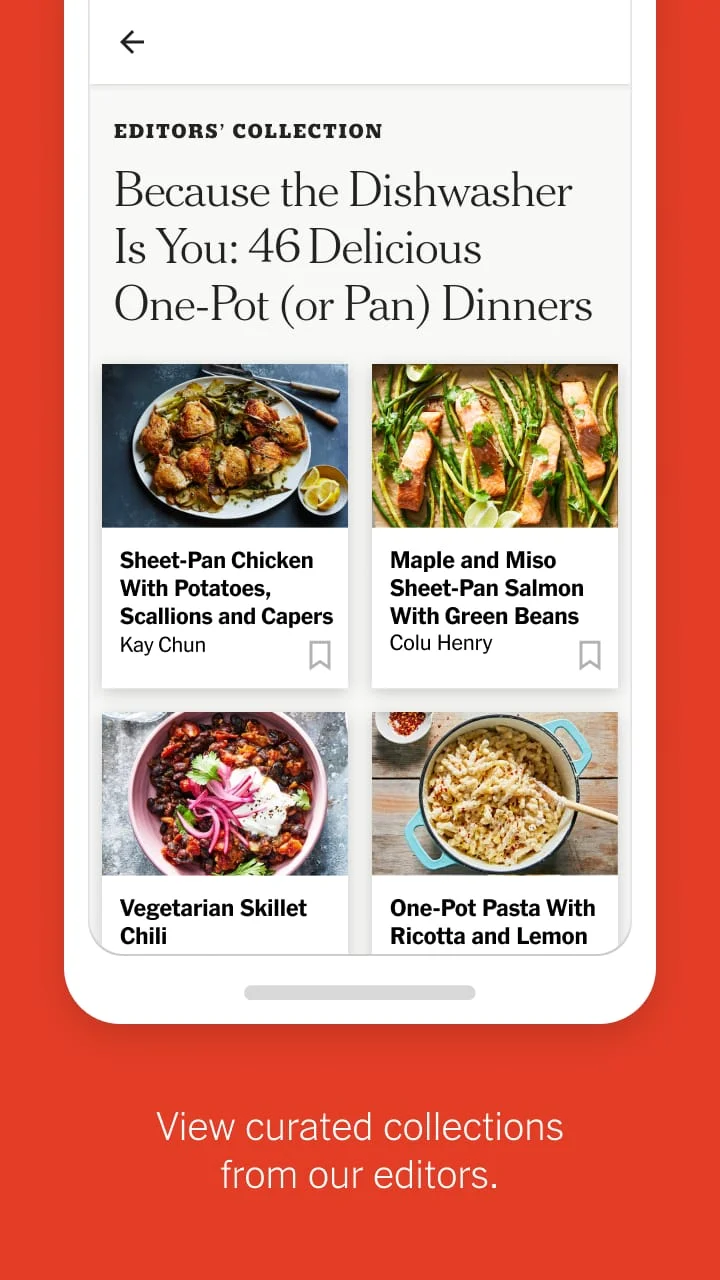 NYT Cooking: Recipes & Tips Screenshot 2