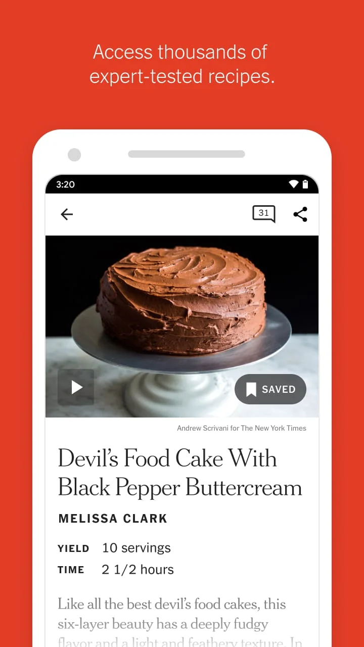 NYT Cooking: Recipes & Tips Screenshot 3