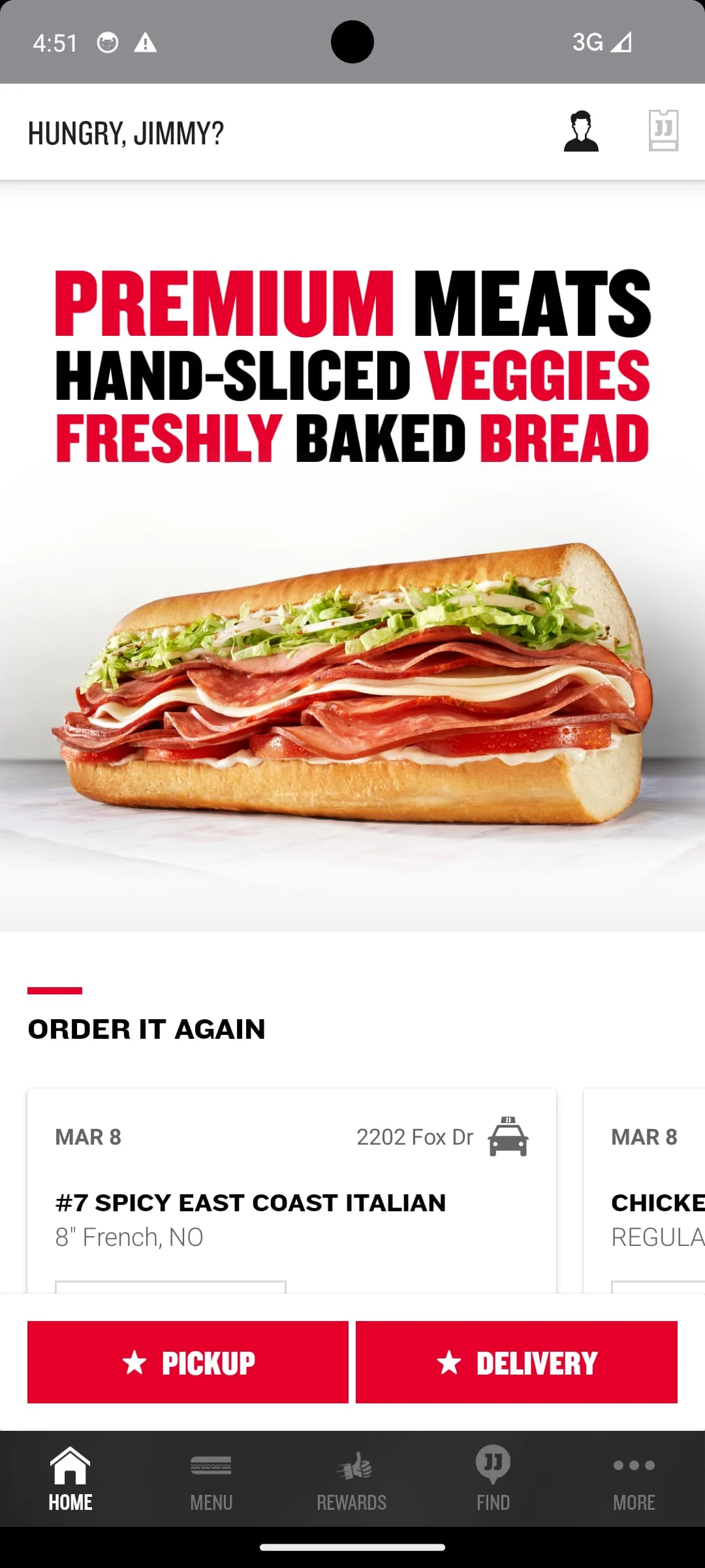 Jimmy John's Sandwiches Screenshot 1