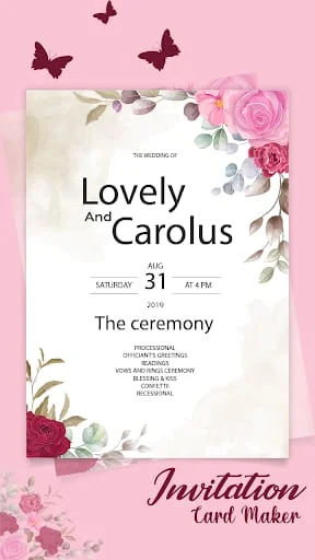 Invitation maker - Card Design Screenshot 1