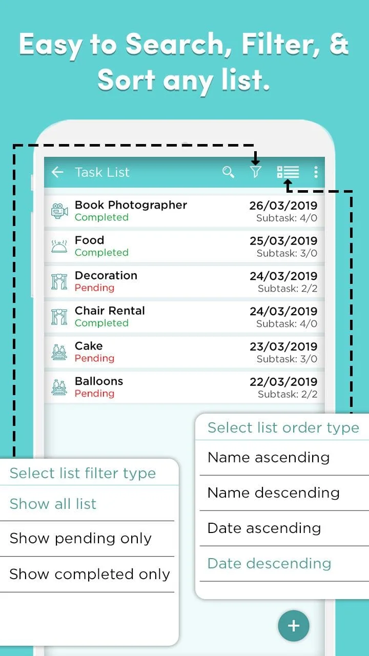 Event Planner - Guests, Todo Screenshot 3