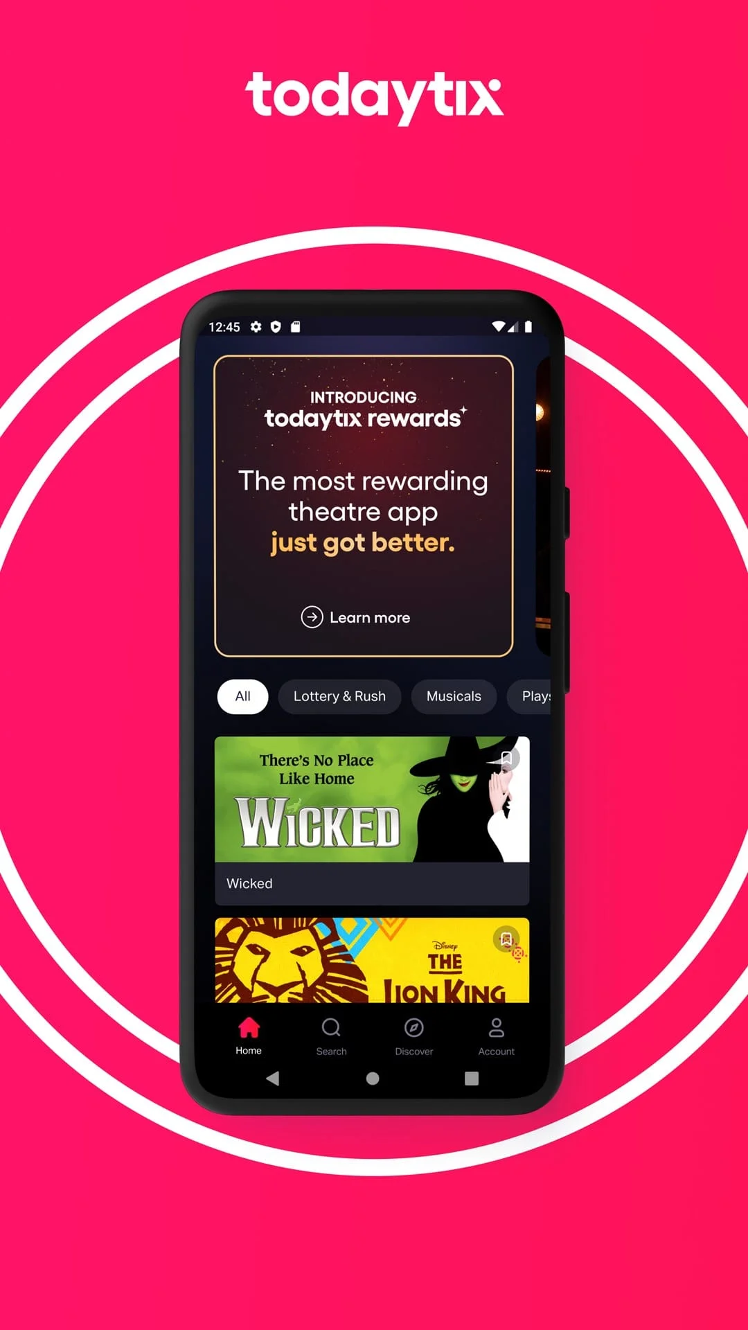 TodayTix – Theatre Tickets Screenshot 1