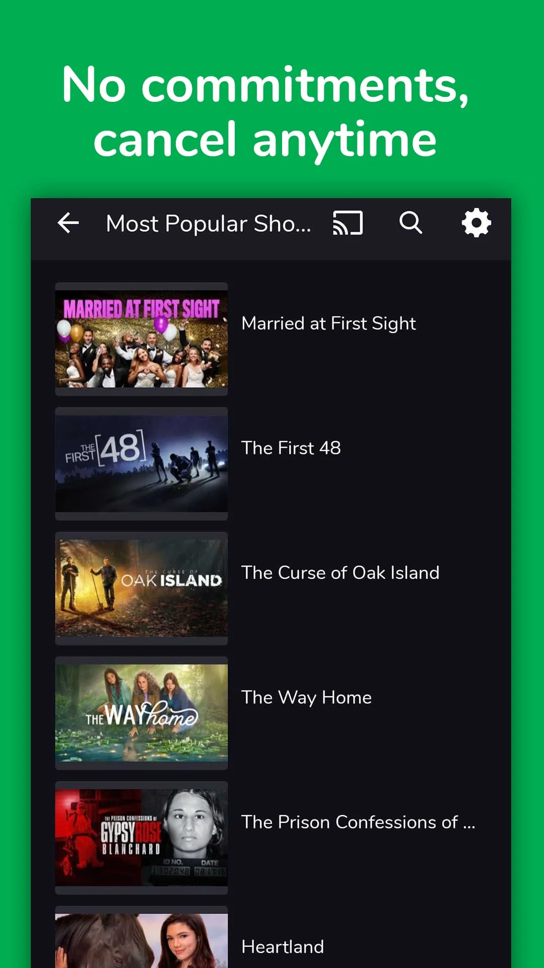 Frndly TV: Live TV & Movies. Screenshot 4