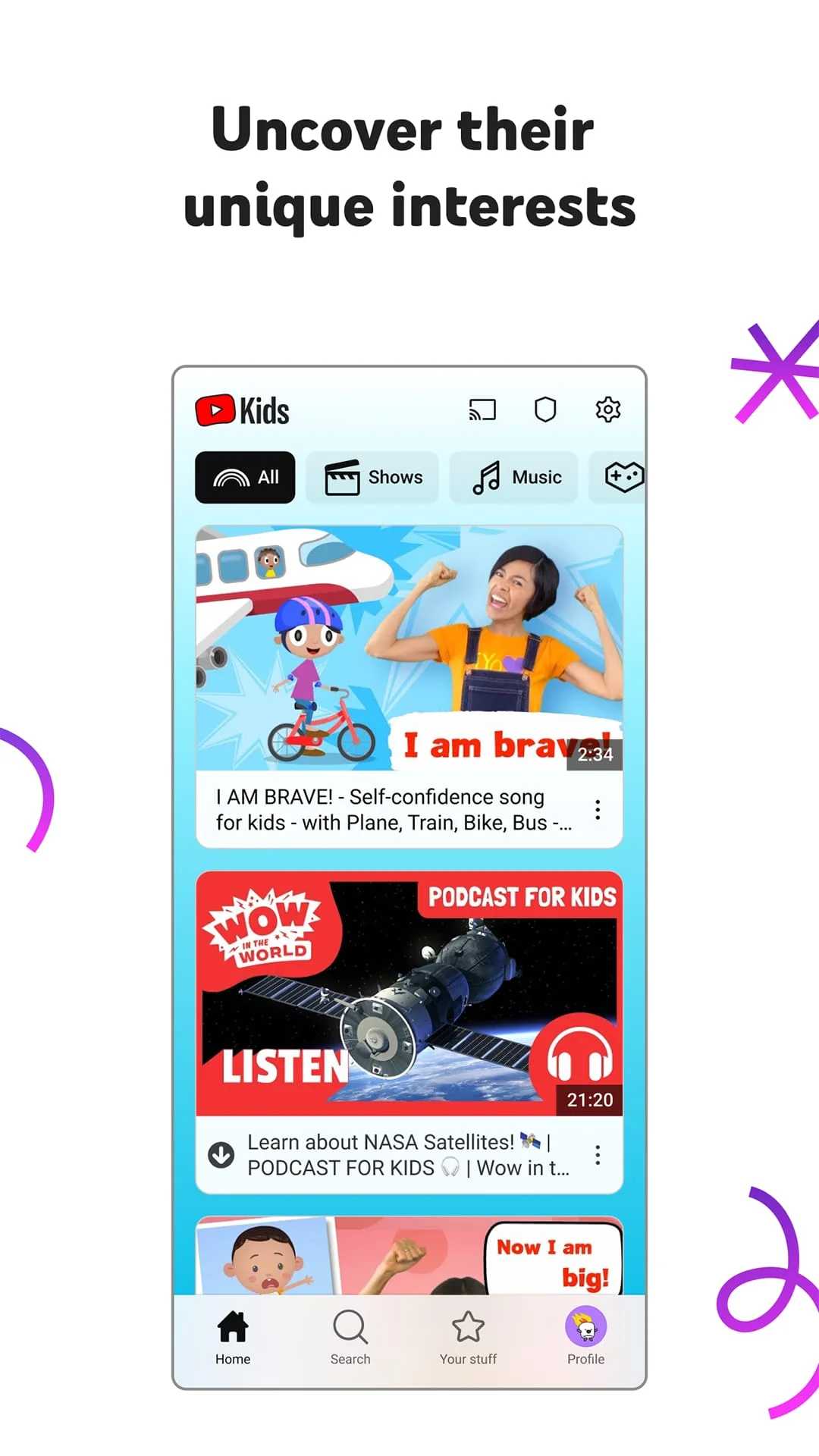 YouTube Kids Screenshot 1